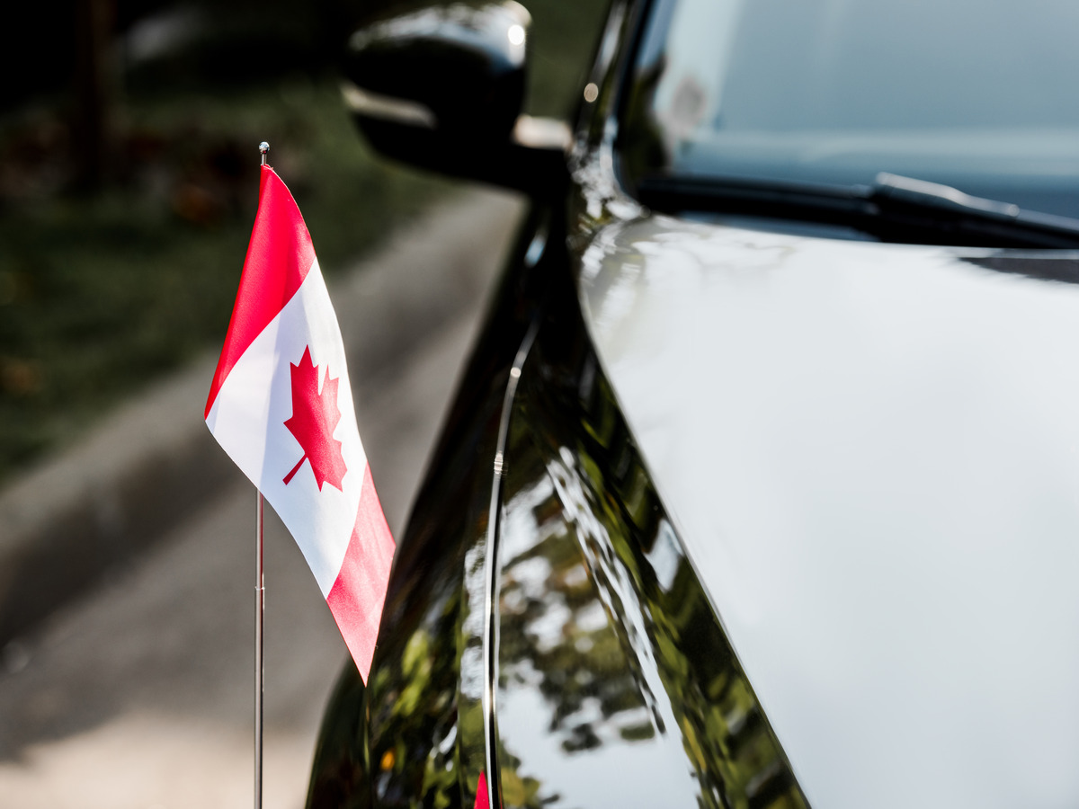 selective-focus-of-canadian-flag-with-maple-leaf