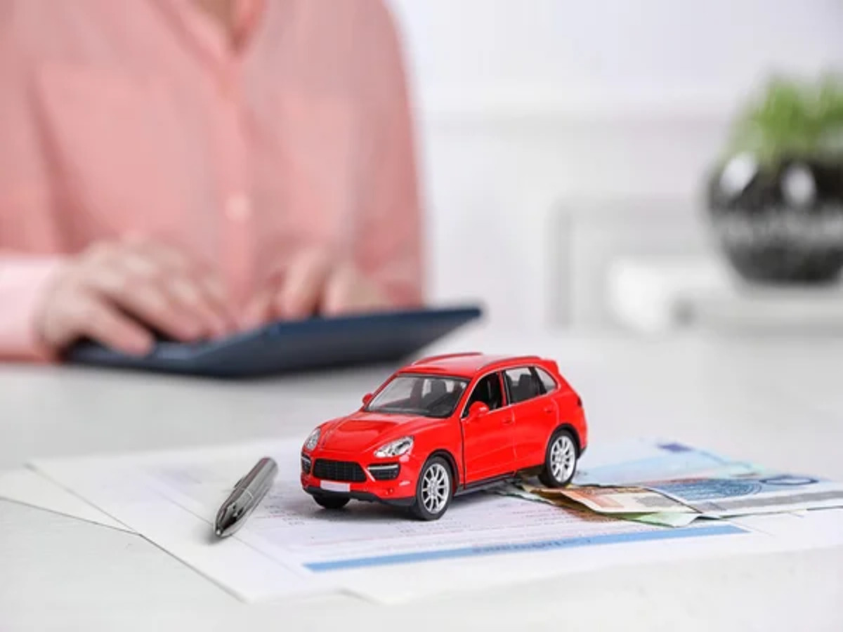 a car with documents